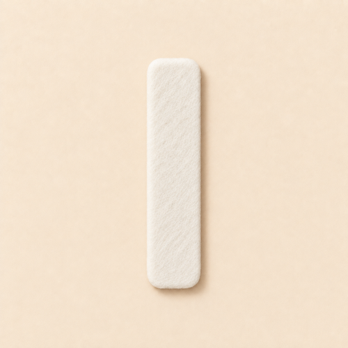 Felt Letter I — White