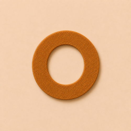 Felt Letter O — Brown