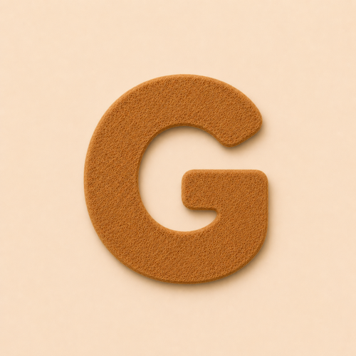 Felt Letter G — Brown