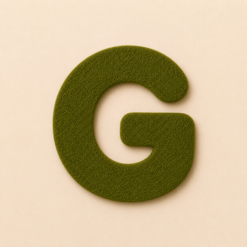 Felt Letter G — Green