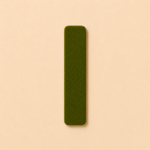 Felt Letter I — Green