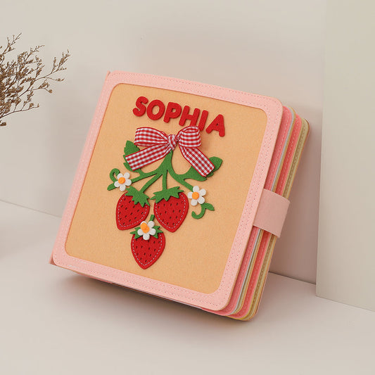 Berry Lane personalised felt busy book for toddlers by Cubby