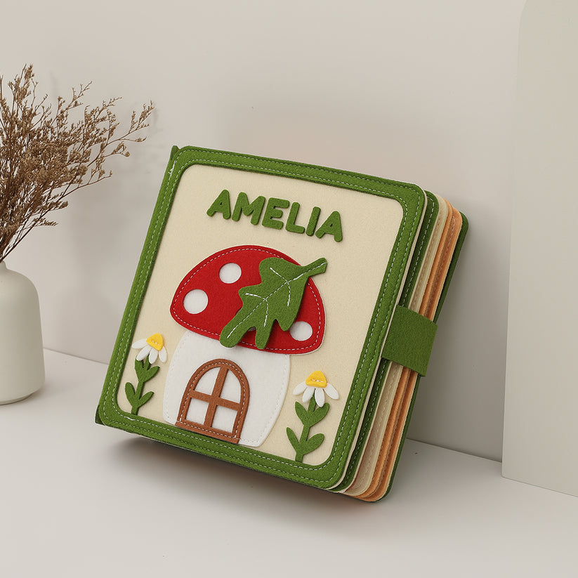 Magic Meadow personalised felt busy book for toddlers by Cubby