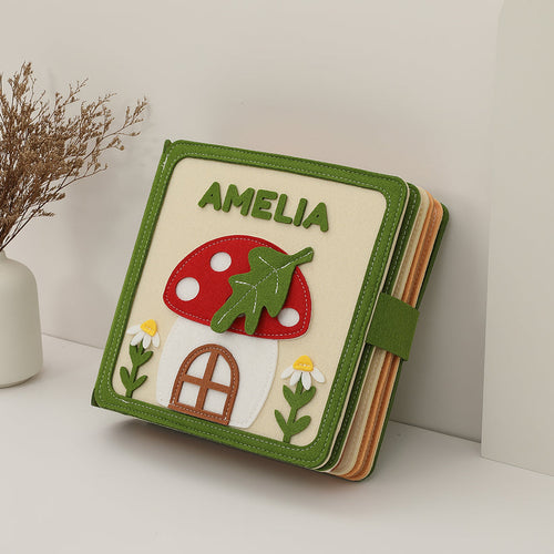 Magic Meadow personalised felt busy book for toddlers by Cubby