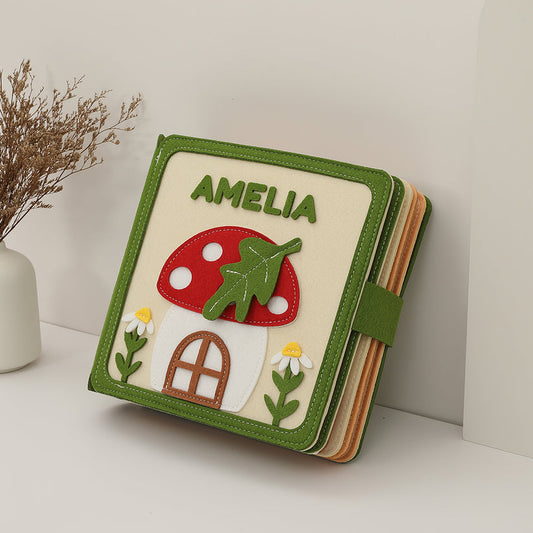 Magic Meadow personalised felt busy book for toddlers by Cubby